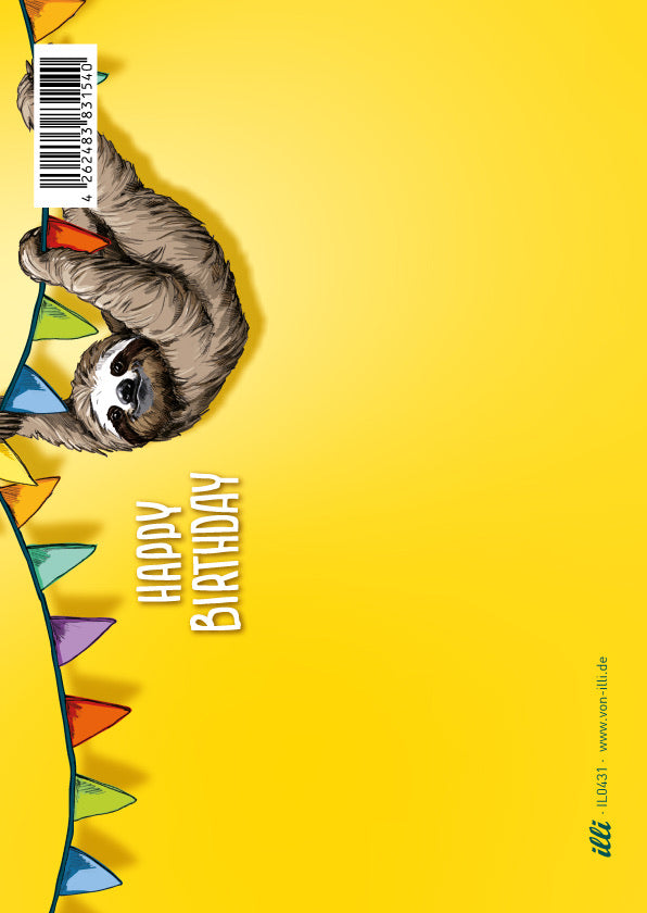 illi Postkarte mit Faultier "SLOTI"