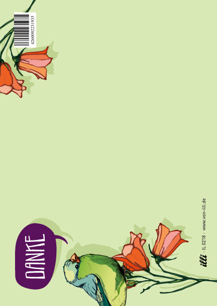 Postkarte Danke "PIPO" von illi
