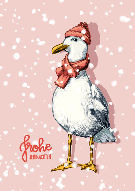 illi Weihnachtskarte Möwe "Tuda"