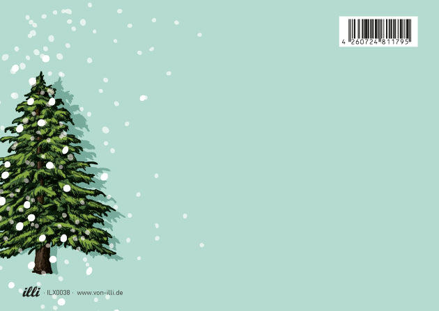 illi Weihnachtskarte mit Tannenbaum "JOLA"