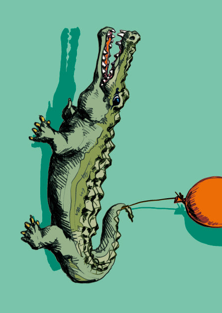Geburtstagskarte mit Krokodile "TISMO" von illi