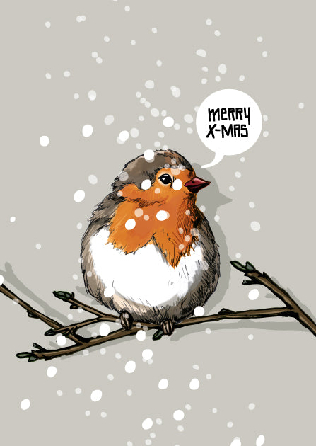 illi Weihnachtskarte mit Vogel "Wimbo"