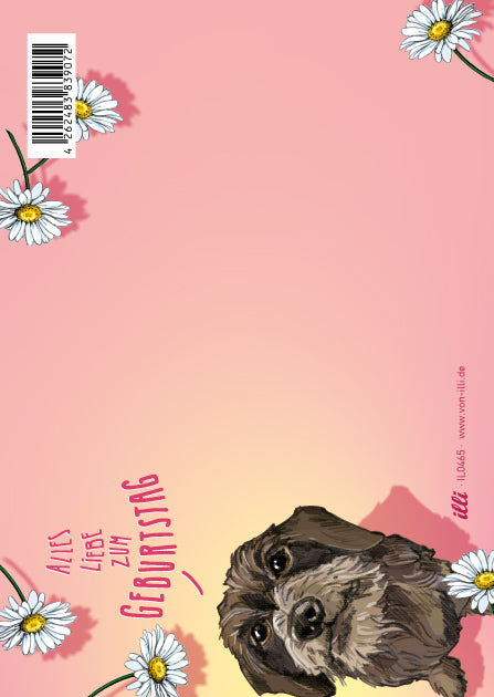 Rückseite der illi Postkarte ROSALI – Raum für deine eigenen Worte.