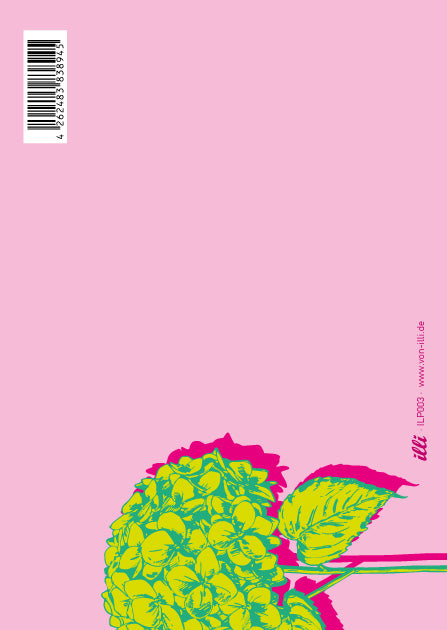 Rückseite der illi Postkarte Hani – Raum für deine eigenen Worte